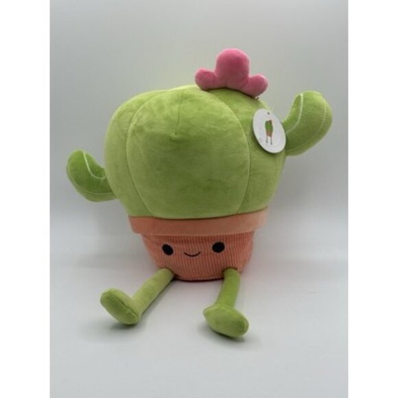 Brand New Cactus Plush Green Cacti In A Pot Stuffed Toy By Animal Adventure 20” - Picture 1 of 8